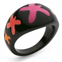 Ring Swatch Woman Nabiak Black Ring in Steel JRB013-14 - JRB013-14